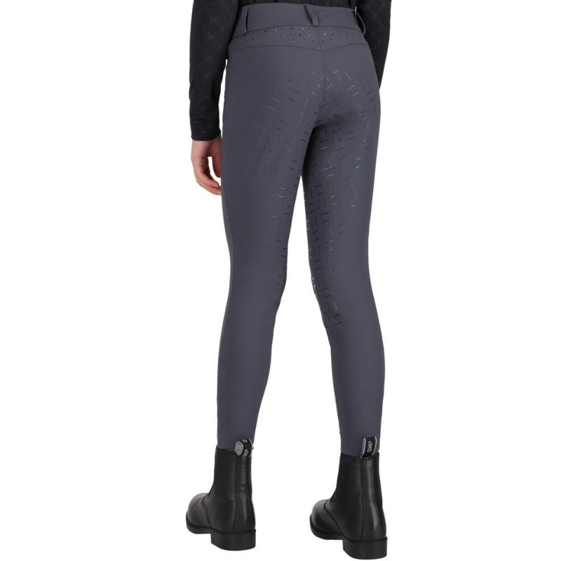 Reithose Kinder/Junior Livora Full Grip Grau