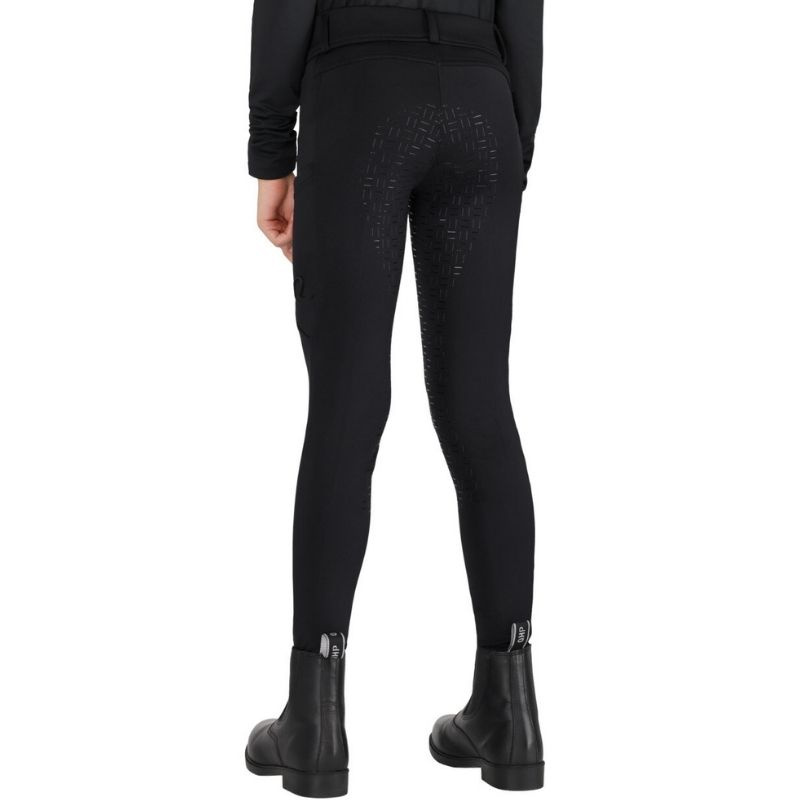 Reitleggings Kinder/Junior Valletta Full Grip Schwarz