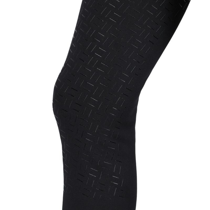 Reitleggings Kinder/Junior Valletta Full Grip Schwarz