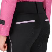 Winter-Reitleggings Kinder/Junior Isalyn Full Grip Schwarz Winter-Reitleggings Kinder/Junior Isalyn Full Grip Schwarz