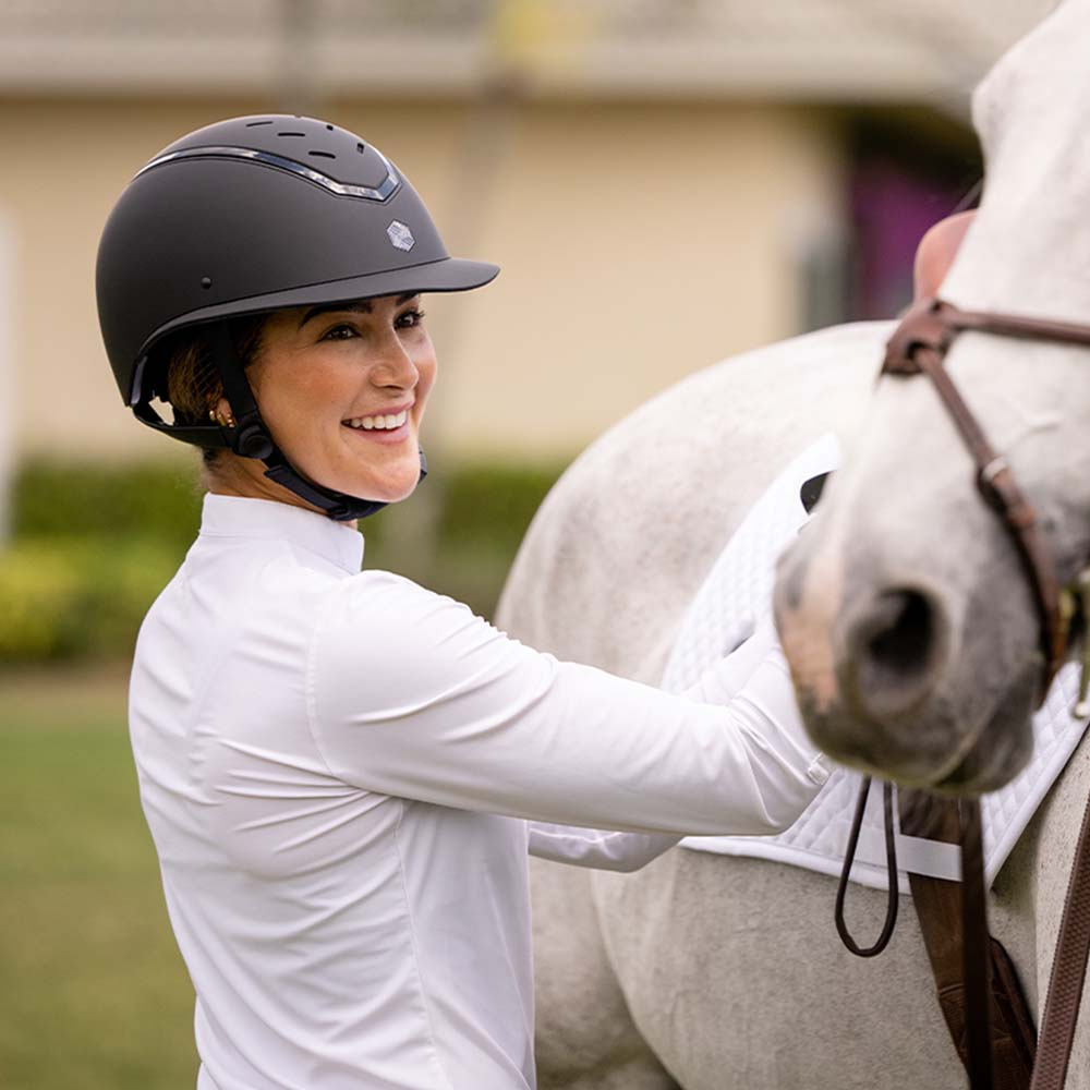 Reithelm Kylo Matte Sonnenblende Schwarz/Schwarz