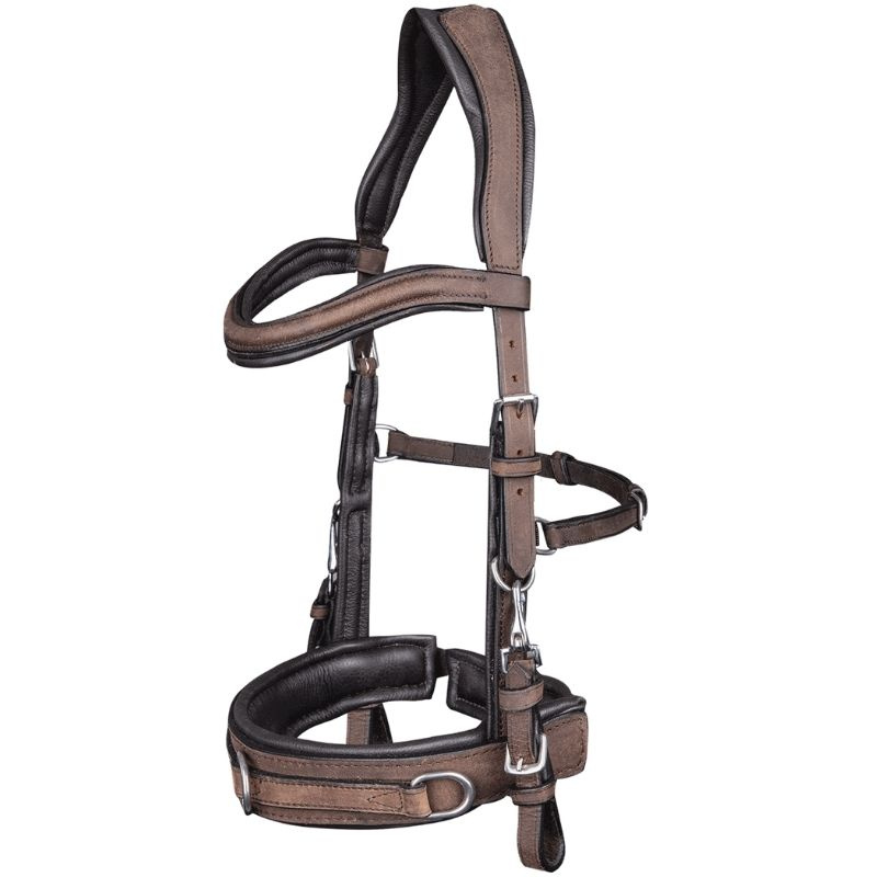 Kappzaum Leather Anatomic Braun