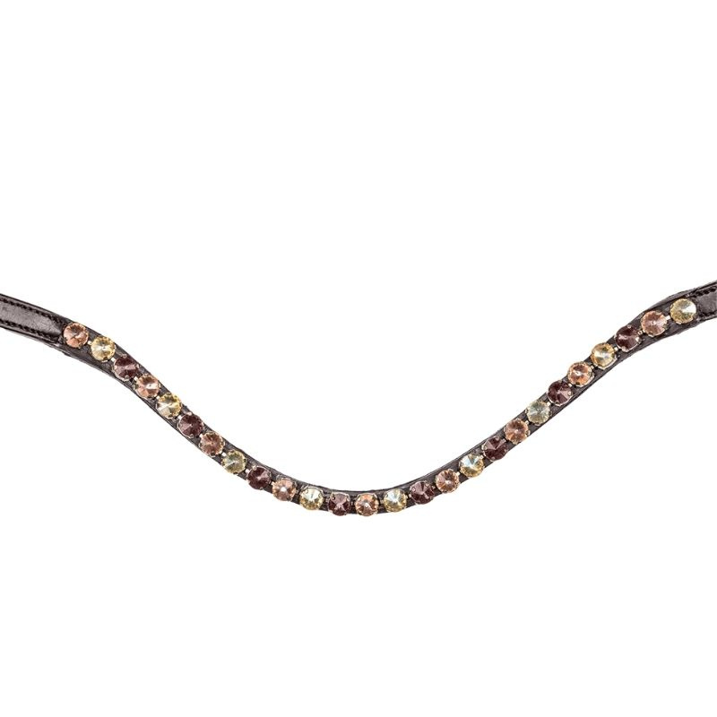 Dressurtrense X-Line Goldheart Braun