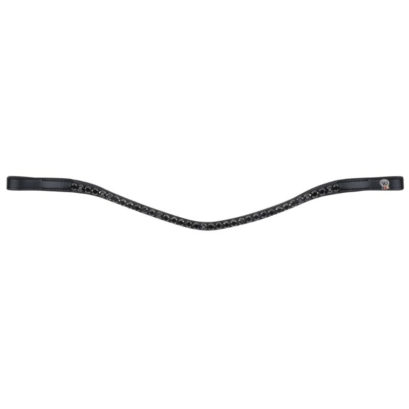 Stirnriemen Glam X-Line Schwarz/Schwarz