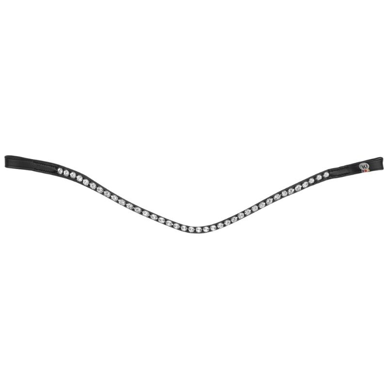 Stirnriemen Glam X-Line Schwarz/Silber