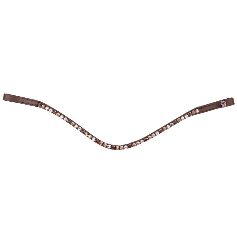 Stirnriemen Glam X-Line Braun/Gold/Silber