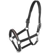 Lederhalfter Crystal X-Line Schwarz/Rosa Lederhalfter Crystal X-Line Schwarz/Rosa