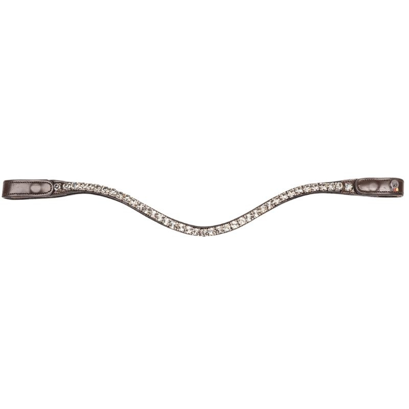 Stirnriemen Shine X-Line Braun/Silber
