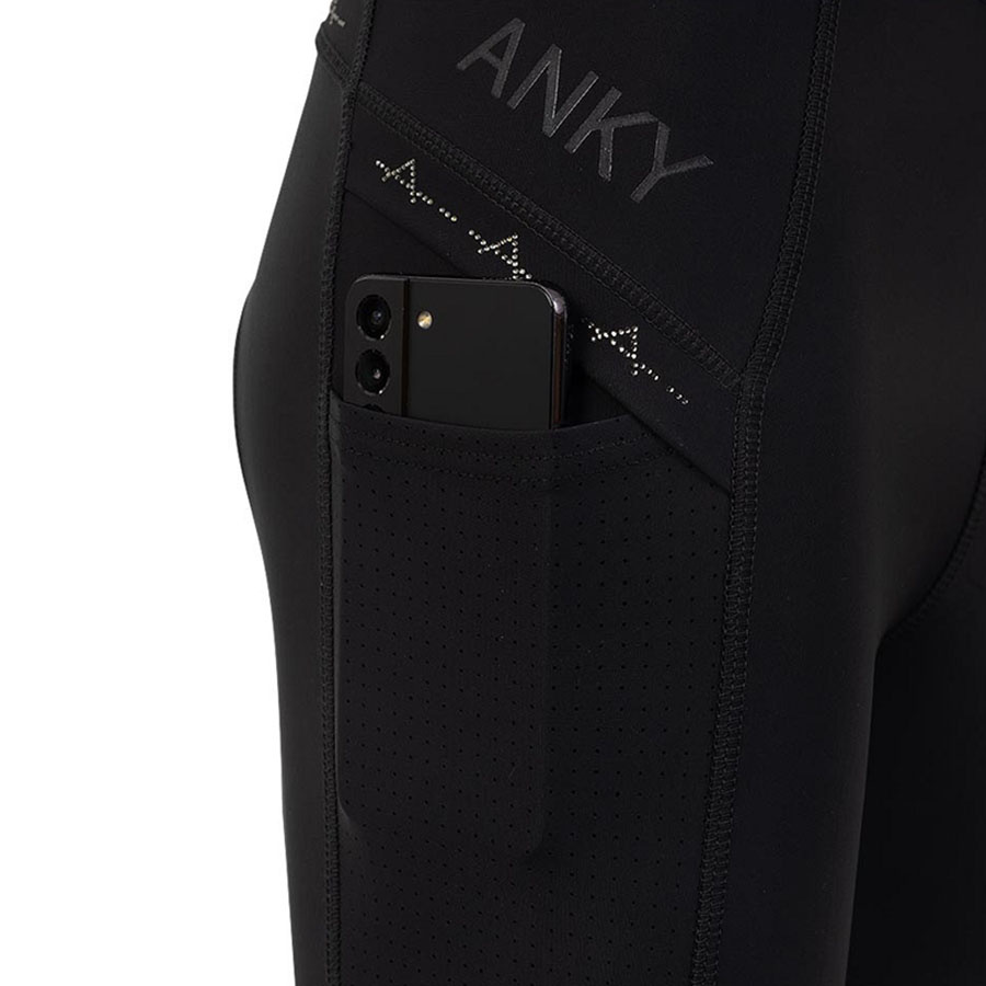 Reitleggings Tregging Exposure Silicone Full Seat Schwarz