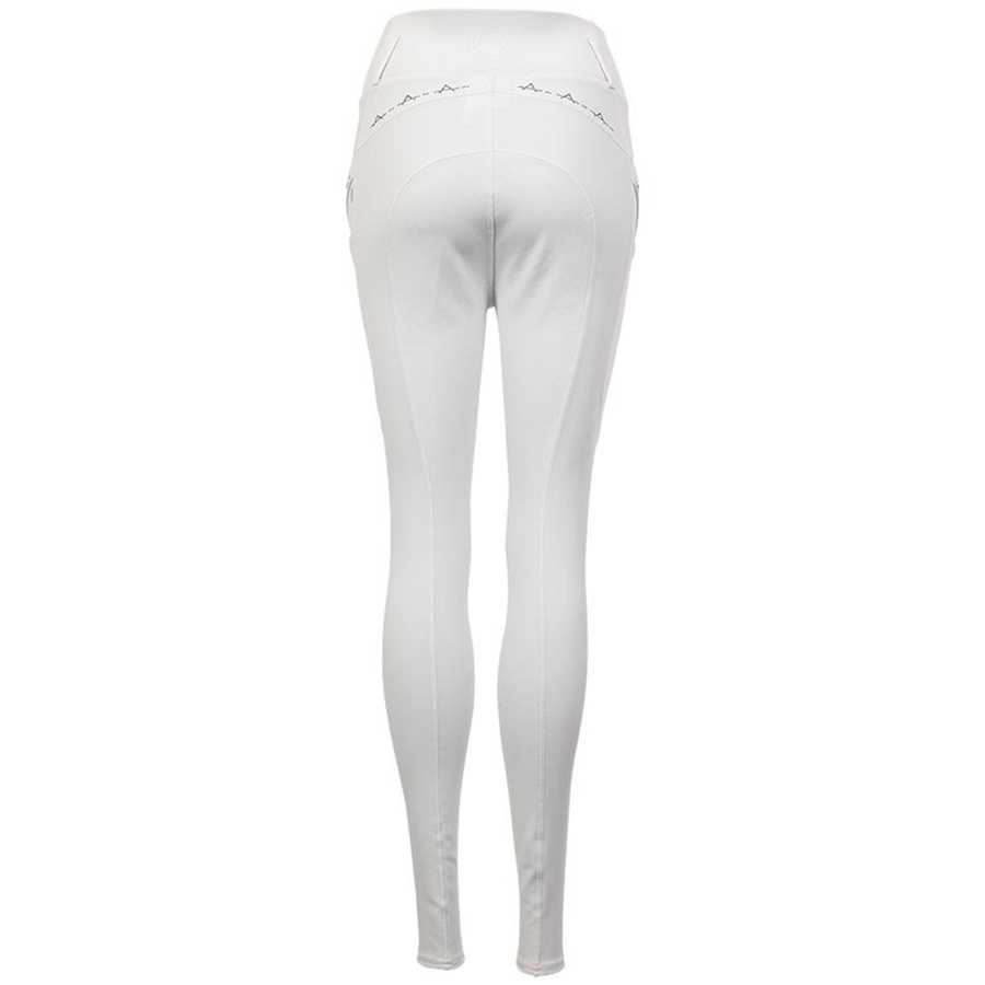 Reitleggings Tregging Exposure Silicone Full Seat Weiß
