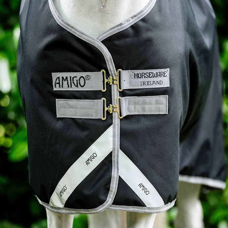 Winterdecke Amigo Bravo 12 Original 250g Schwarz/Grau
