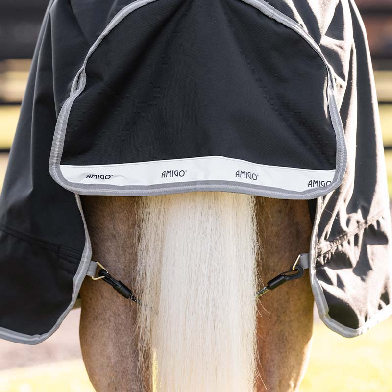 Regendecke Amigo Ripstop 900D 0g Pony Schwarz/Grau