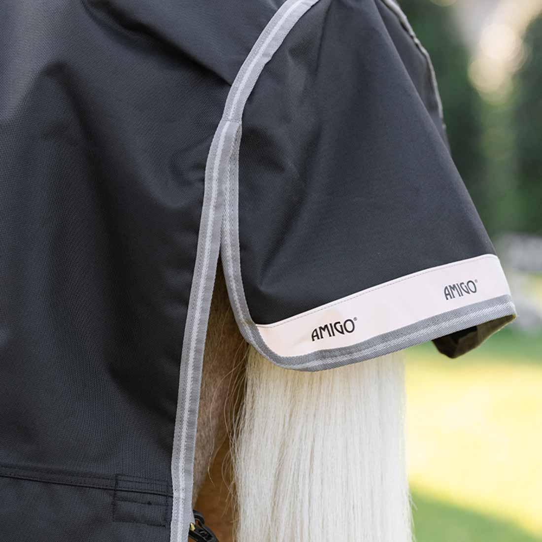 Regendecke Amigo Ripstop 900D 0g Pony Schwarz/Grau