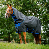 Winterdecke mit Kapuzenhaube Amigo Ripstop 900 Plus 200g Schwarz/Blau Winterdecke mit Kapuzenhaube Amigo Ripstop 900 Plus 200g Schwarz/Blau