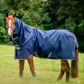 Winterdecke mit Kapuzenhaube Amigo Ripstop 900 Plus 200g Marineblau/Grau Winterdecke mit Kapuzenhaube Amigo Ripstop 900 Plus 200g Marineblau/Grau