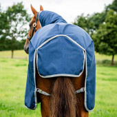 Winterdecke mit Kapuzenhaube Amigo Ripstop 900 Plus 200g Marineblau/Grau Winterdecke mit Kapuzenhaube Amigo Ripstop 900 Plus 200g Marineblau/Grau