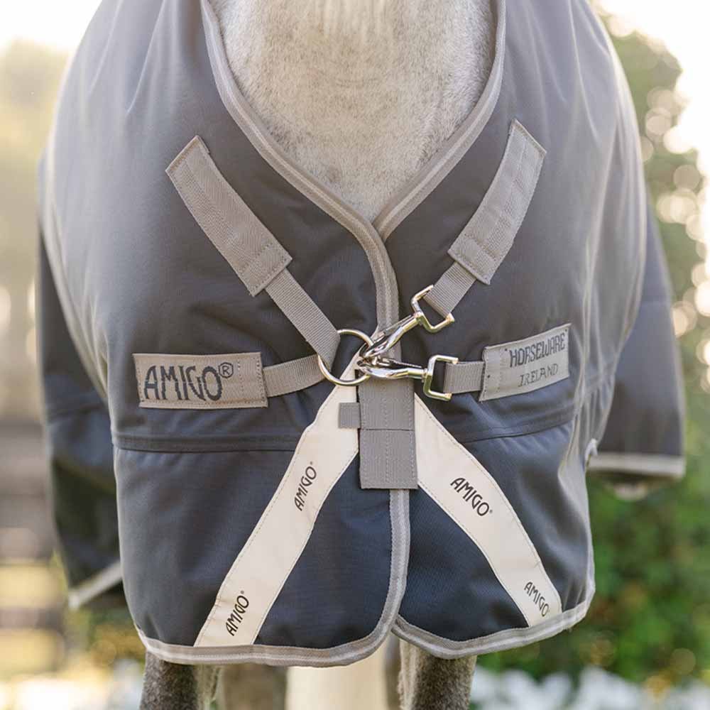 Regendecke Amigo 1200D Plus Pony 0g Marine/Grau/Silber