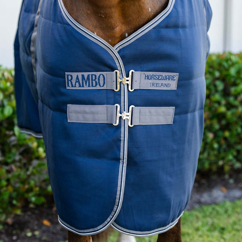 Stalldecke Rambo 1000D 100g Marine/Grau/Silber