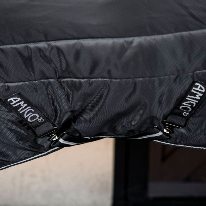 Stalldecke Amigo Ripstop Insulator 210D 50g Schwarz/Schwarz/Silber