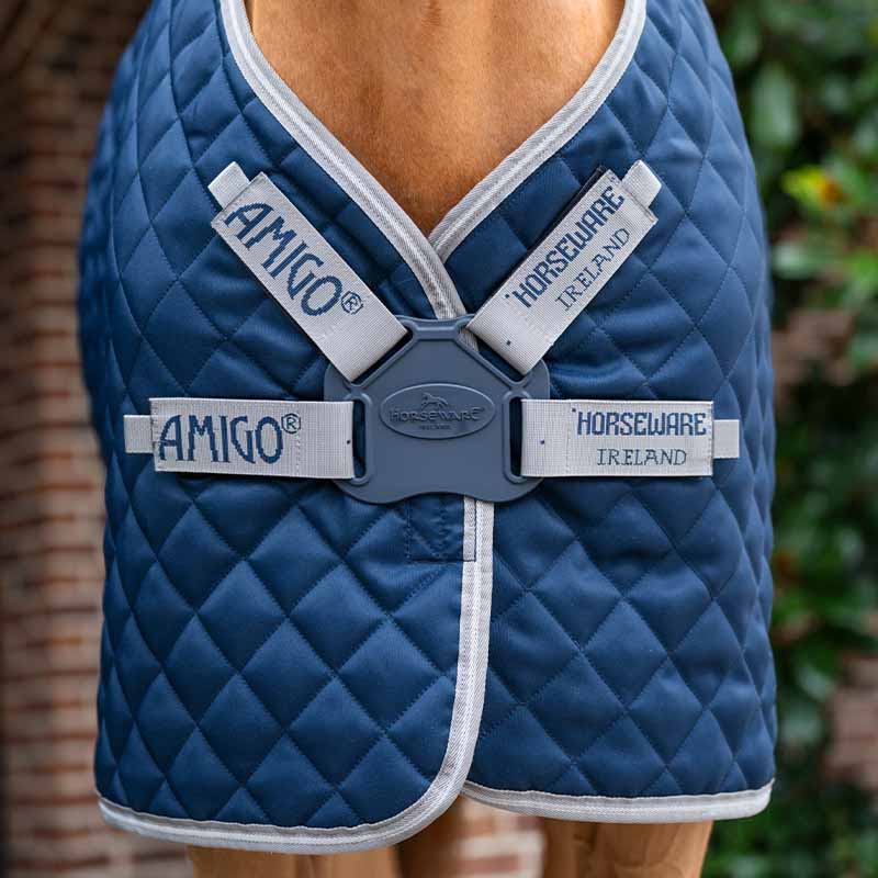 Stalldecke Amigo Quilted 600D Plus 200g Marine/Grau/Silber