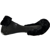 Gelpad mit Lammfell Schwarz Gelpad mit Lammfell Schwarz