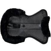 Gelpad mit Lammfell Schwarz Gelpad mit Lammfell Schwarz