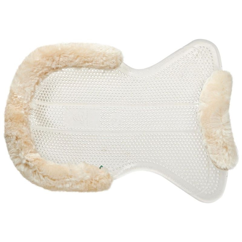 Gelpad mit Lammfell Transparent