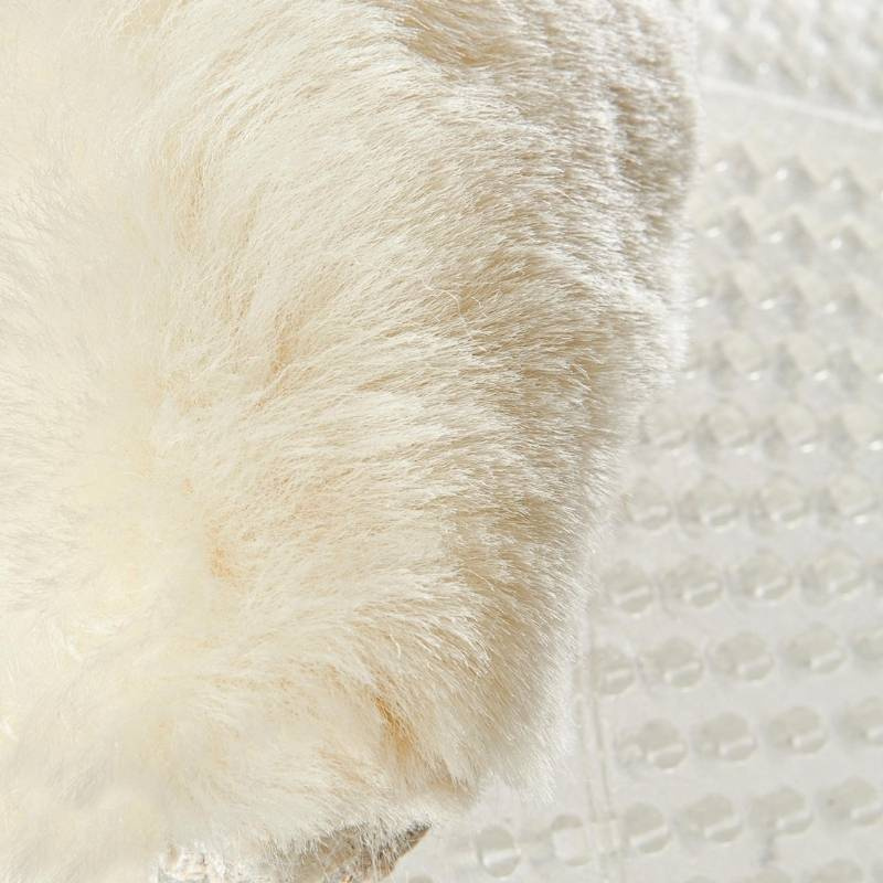 Gelpad mit Lammfell Transparent