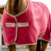 Fleecedecke Amigo Cooler Rot/Beige Fleecedecke Amigo Cooler Rot/Beige