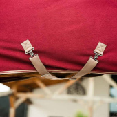 Fleecedecke Amigo Cooler Rot/Beige Fleecedecke Amigo Cooler Rot/Beige