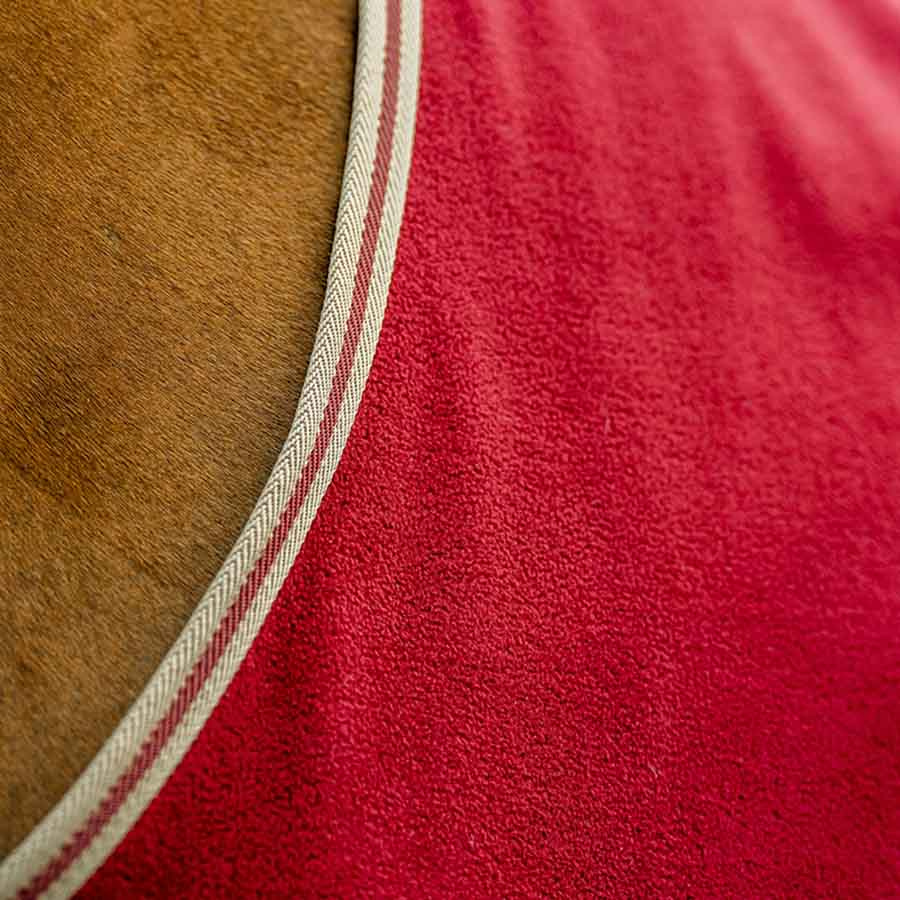 Fleecedecke Amigo Cooler Rot/Beige