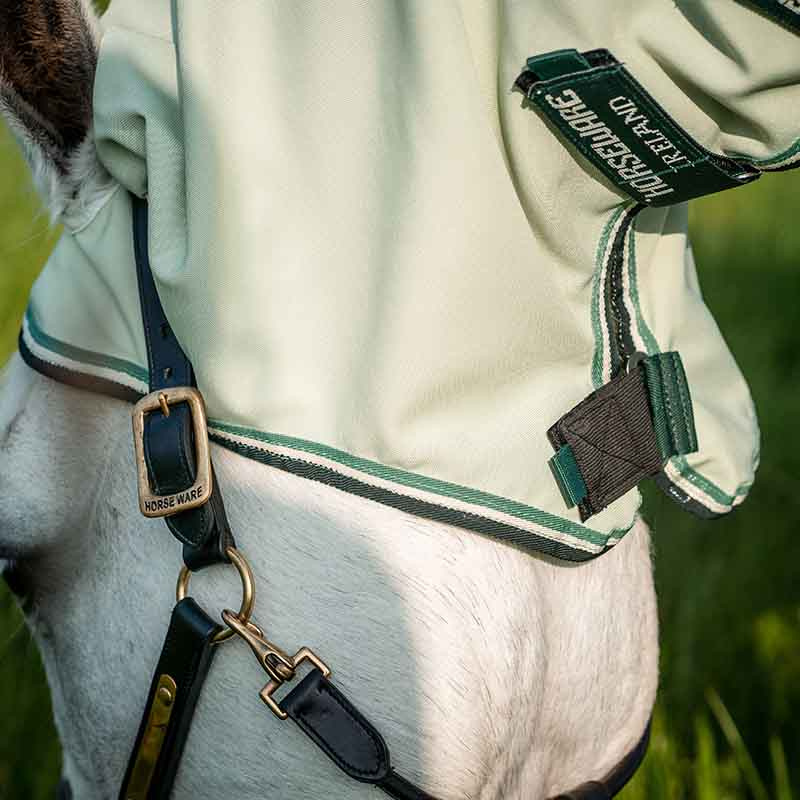 Rambo Hoody Fliegen- und Ekzemerdecke inkl. Fliegenhaube Hellgrün