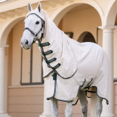 Fliegen- und Ekzemerdecke Rambo Hoody XL Beige/Grün/Silber Fliegen- und Ekzemerdecke Rambo Hoody XL Beige/Grün/Silber