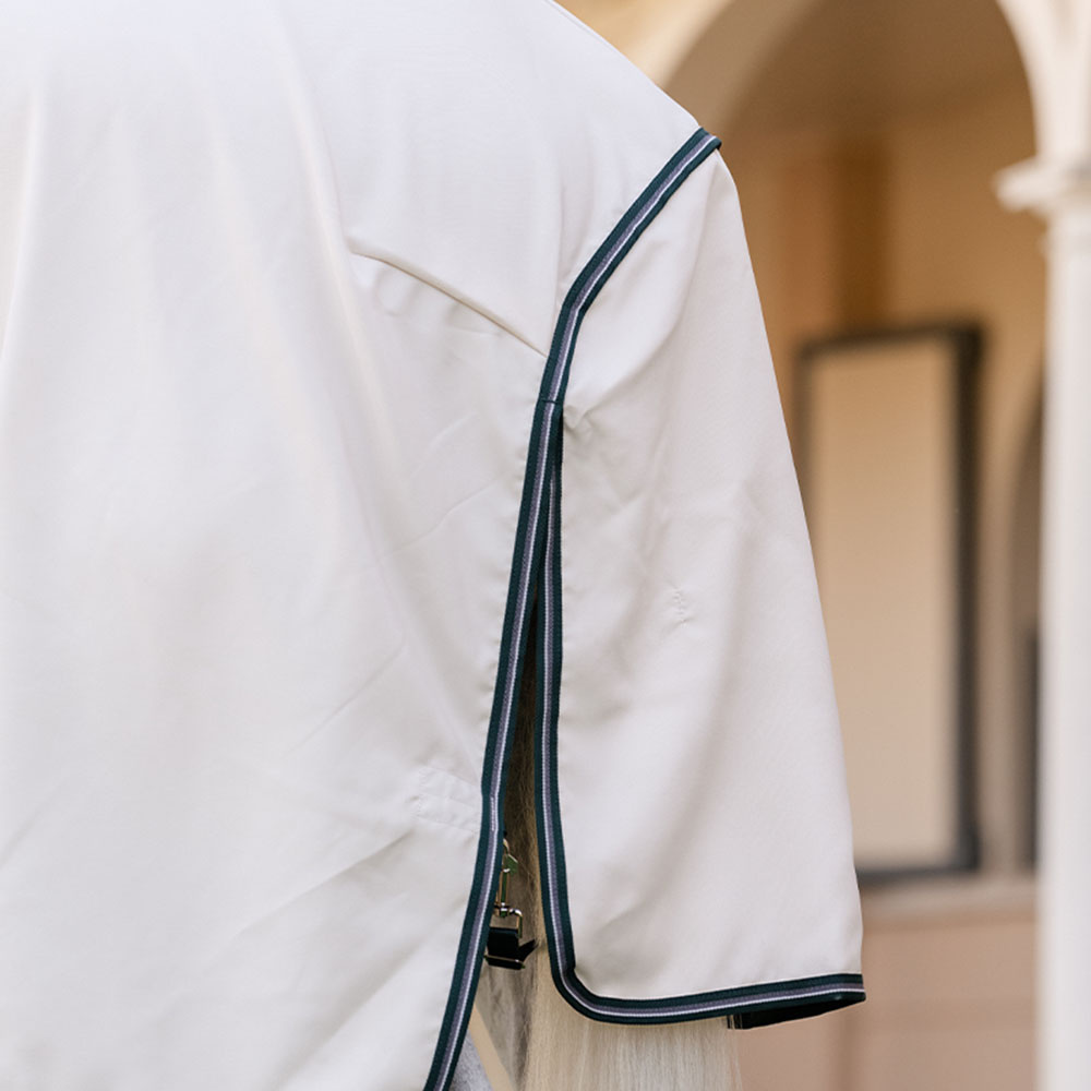 Fliegen- und Ekzemerdecke Rambo Hoody XL Beige/Grün/Silber