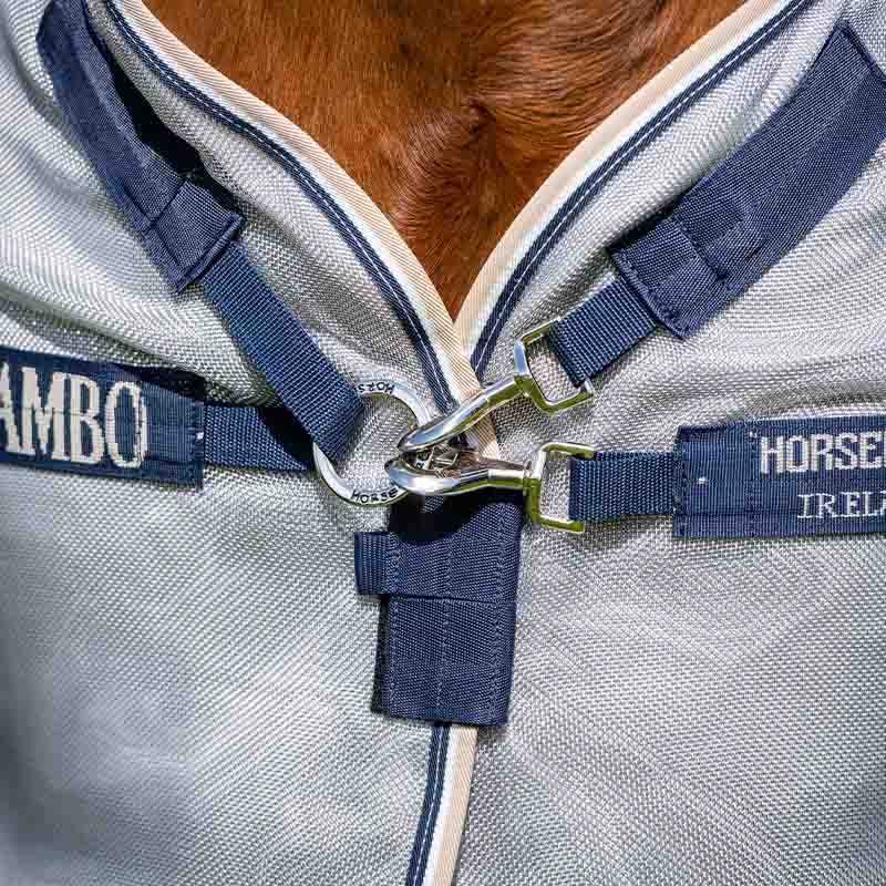 Fliegendecke mit Hals Rambo Protector Silber