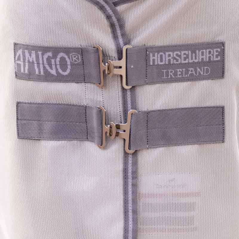 Fliegendecke Amigo Bug Rug Plus Pony Silber/Grau