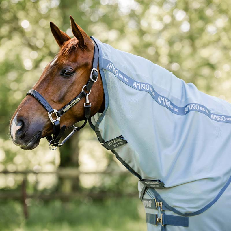 Fliegendecke Amigo Bug Rug Plus Hellblau/Blau/Silber