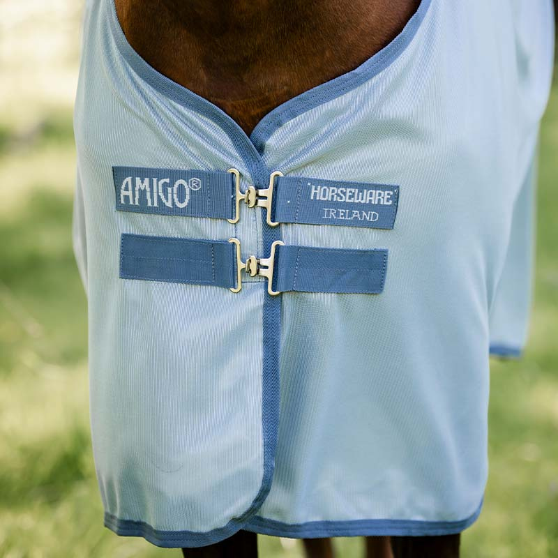 Fliegendecke Amigo Bug Rug Plus Hellblau/Blau/Silber