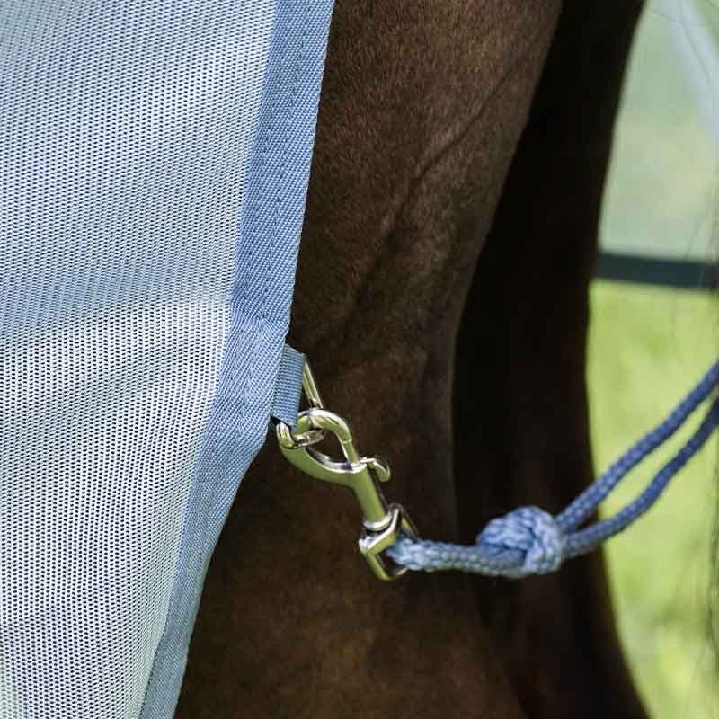 Fliegendecke Amigo Bug Rug Plus Hellblau/Blau/Silber