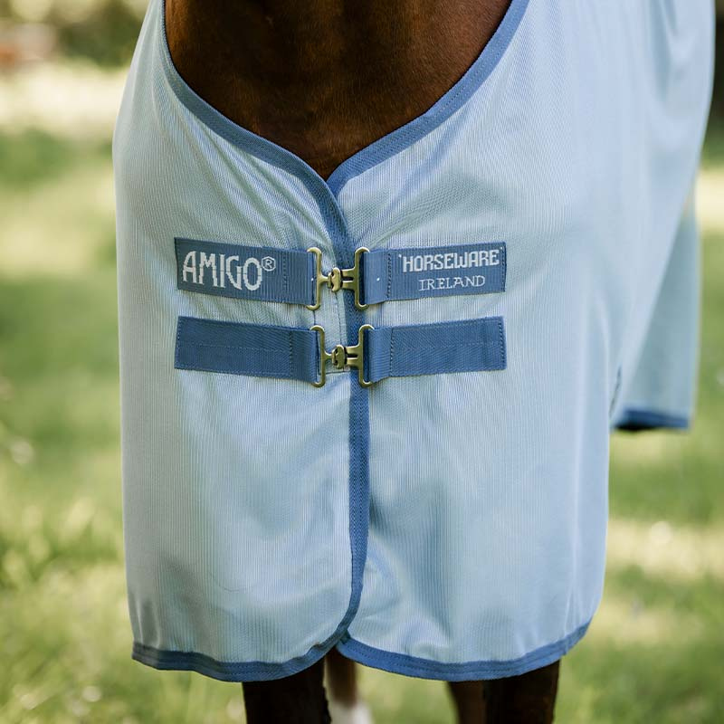 Fliegendecke Amigo Bug Rug Hellblau/Blau/Silber