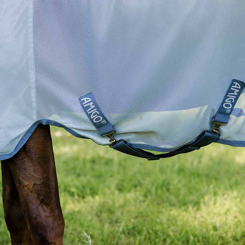 Fliegendecke Amigo Bug Rug Hellblau/Blau/Silber