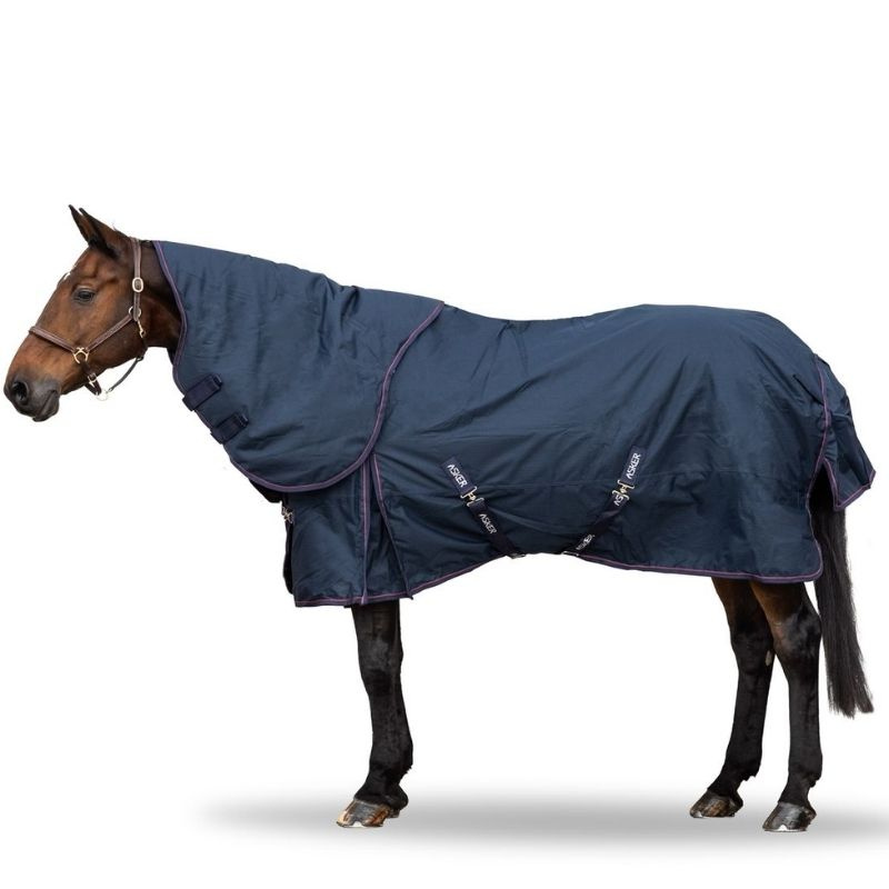 Winterdecke mit Halsteil Turnout 200g 600D Marineblau