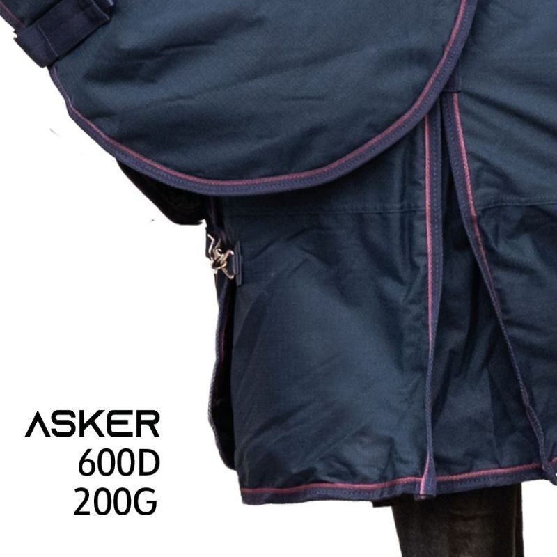 Winterdecke mit Halsteil Turnout 200g 600D Marineblau
