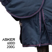 Winterdecke mit Halsteil Turnout 200g 600D Marineblau Winterdecke mit Halsteil Turnout 200g 600D Marineblau