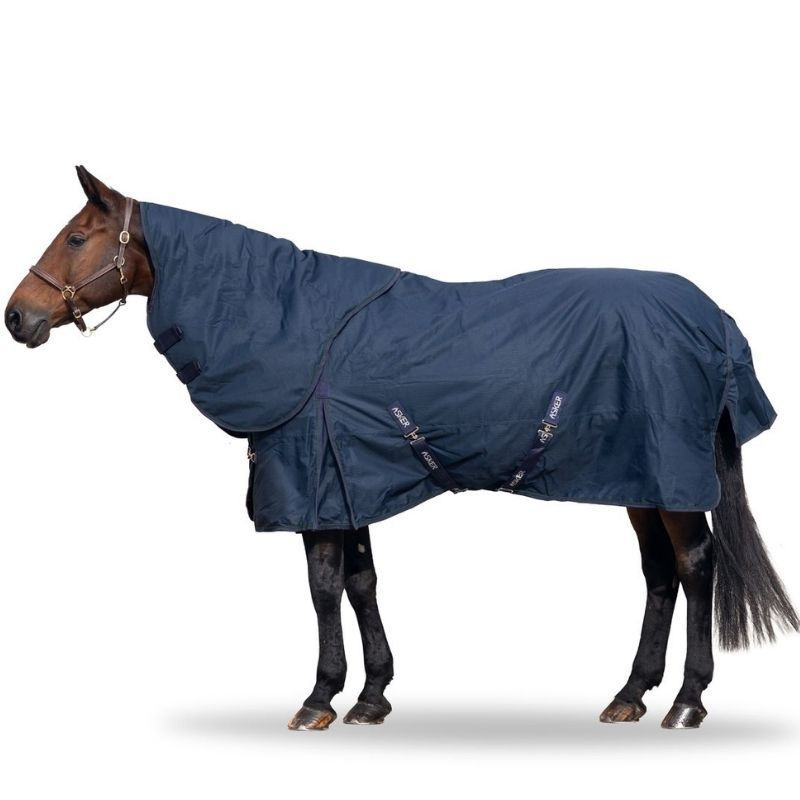 Winterdecke mit Halsteil Turnout 300g 600D Marineblau