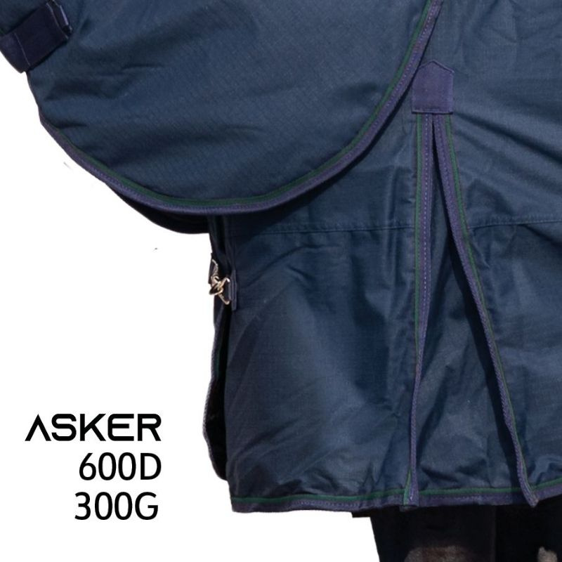 Winterdecke mit Halsteil Turnout 300g 600D Marineblau