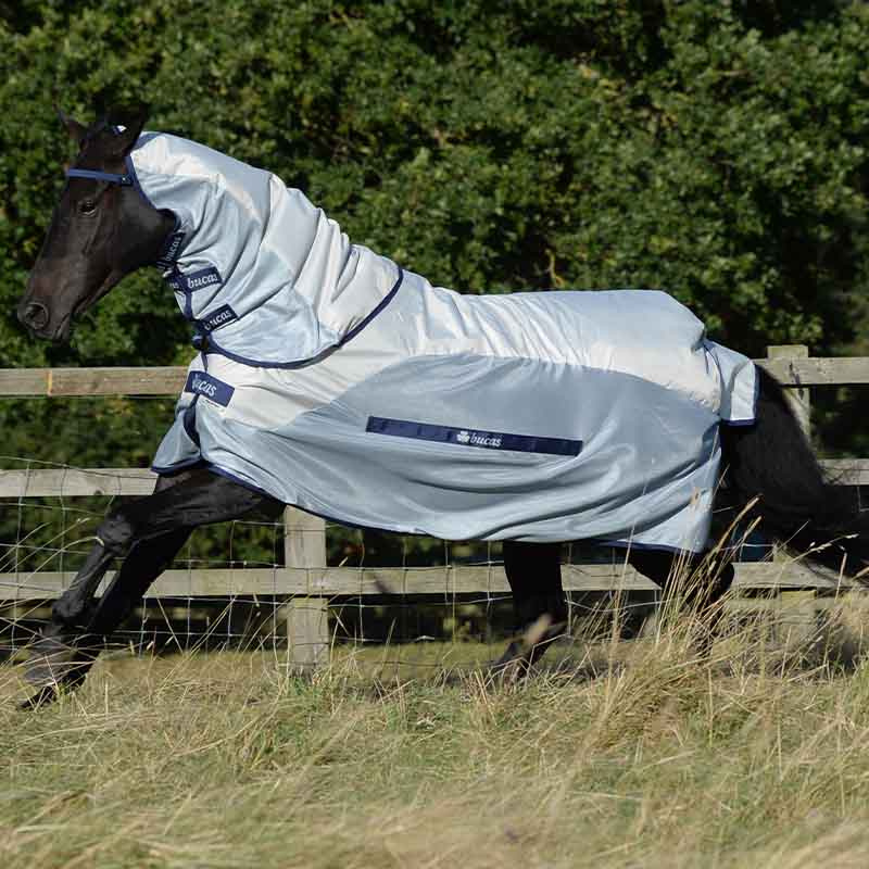 Fliegendecke Buzz Off Rain Abnehmbarer Hals Silber