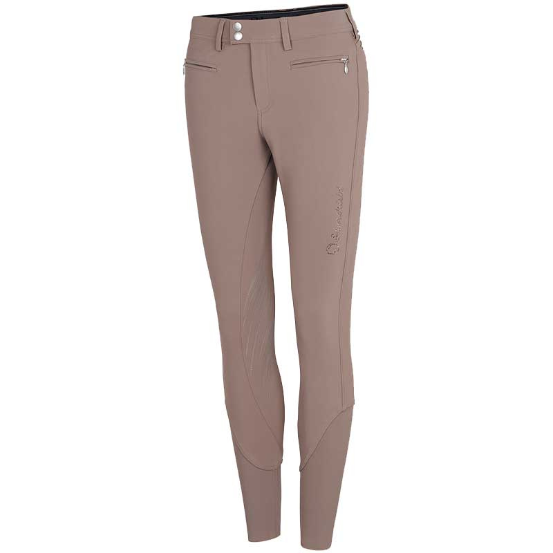 Adele Reithose mit Knieschutz Taupe