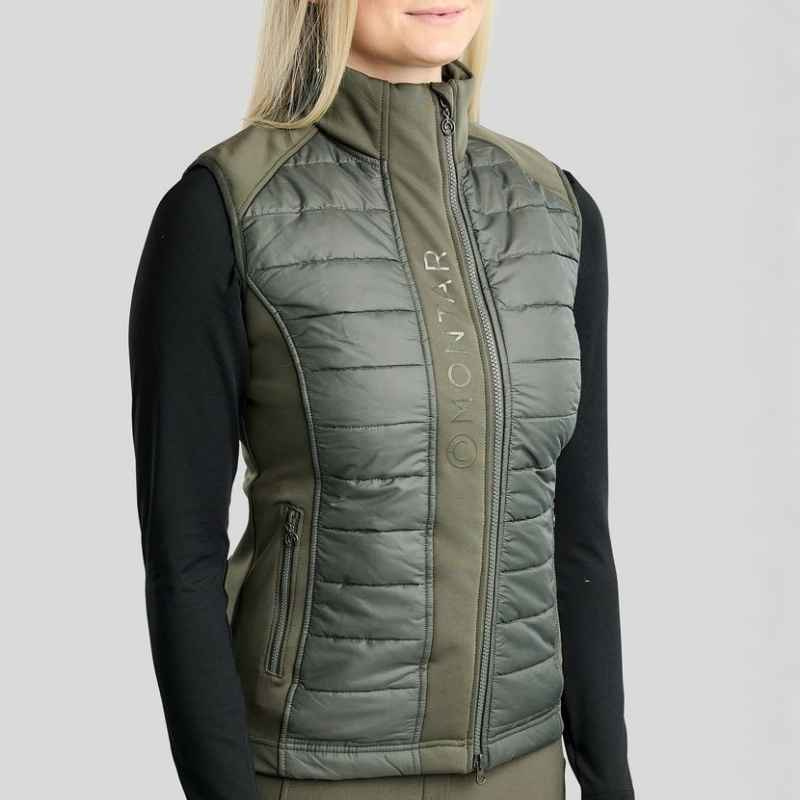 Hybridweste Emma Softshell Forest Green