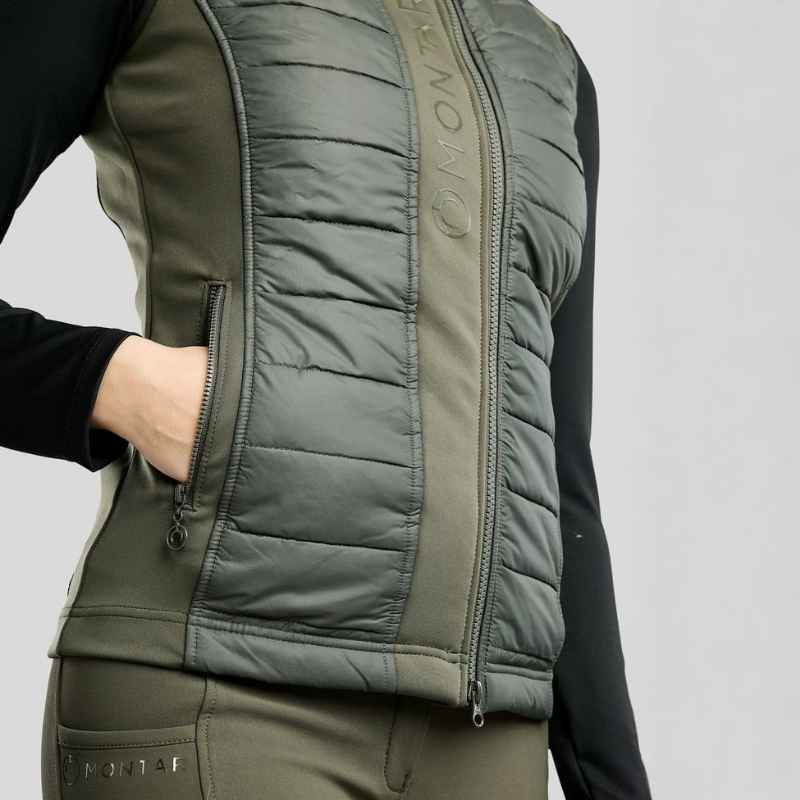 Hybridweste Emma Softshell Forest Green